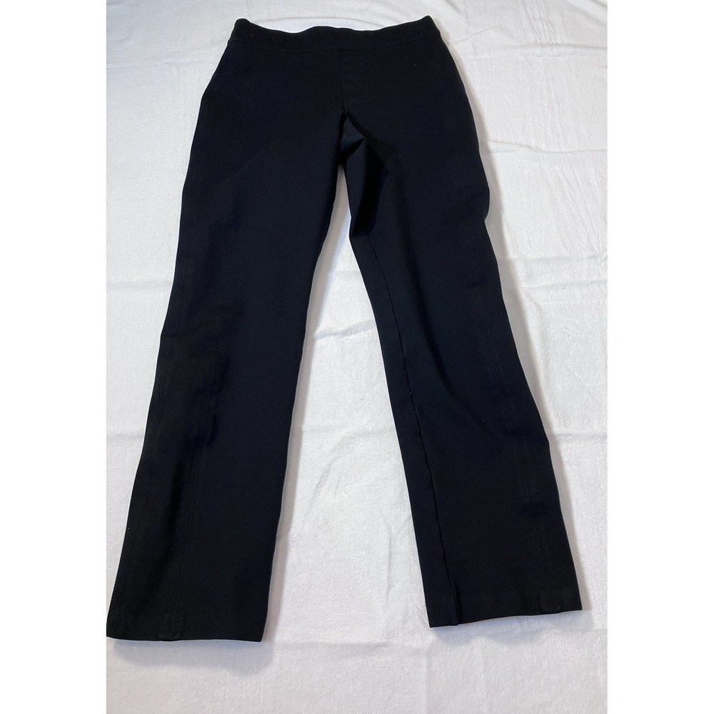 Spanx The Perfect Pant Slim‎ Straight Leg Black Pull On Shaping Trousers S/P